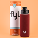 fyl Glas-Trinkflasche mit Sleeve (600ml)