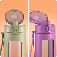 fyl Glas Trinkflasche 600ml
